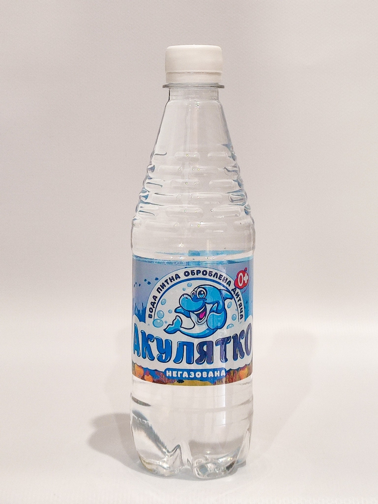 Вода питна дитяча АКУЛЯТКО негазована 0,5 л.